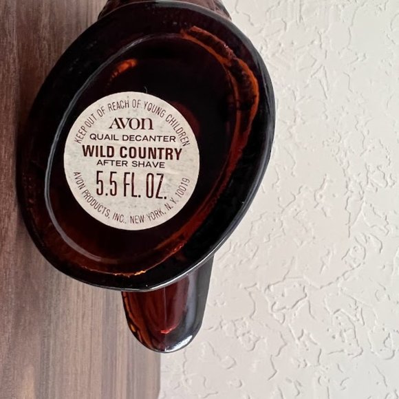 Vintage 1970's Avon Wild Country Aftershave Bottle Quail Decanter- 5.5 FL OZ - Picture 6 of 7